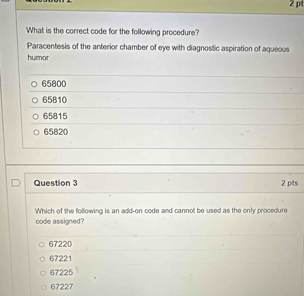 Solved: What is the correct code for the following procedure ...