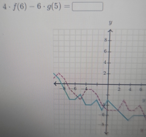 4· f(6)-6· g(5)=□
6
y
56