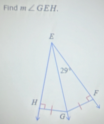 Find m∠ GEH.