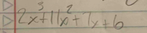 2x^3+11x^2+7x+6