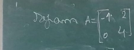 Dokam A=beginbmatrix -4&2 0&4endbmatrix