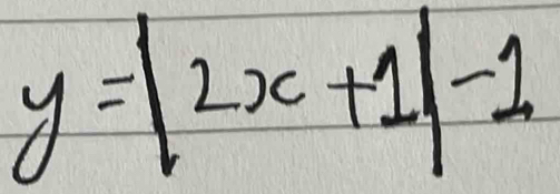 y=|2x+1|-1