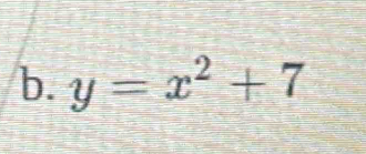 y=x^2+7