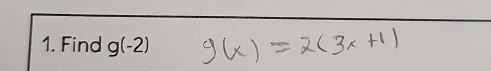 Find g(-2)