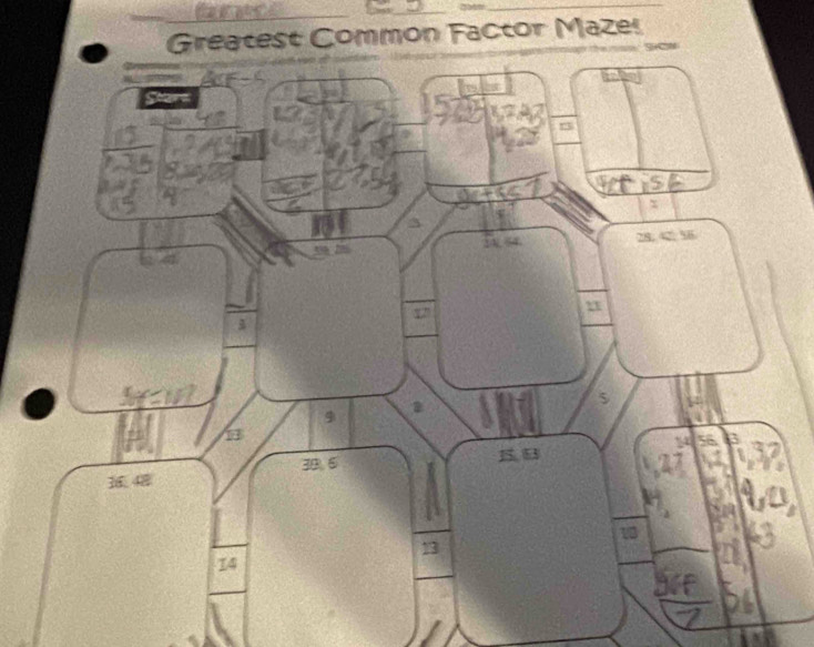 st Common Factor Maze
1