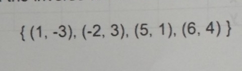  (1,-3),(-2,3),(5,1),(6,4)