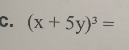 (x+5y)^3=