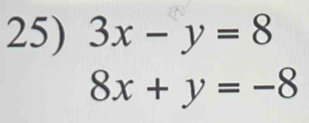 3x-y=8
8x+y=-8