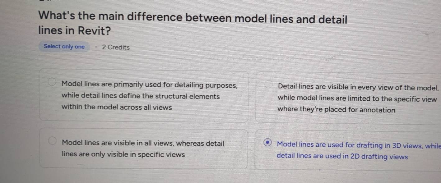 Solved: What's the main difference between model lines and detail lines ...