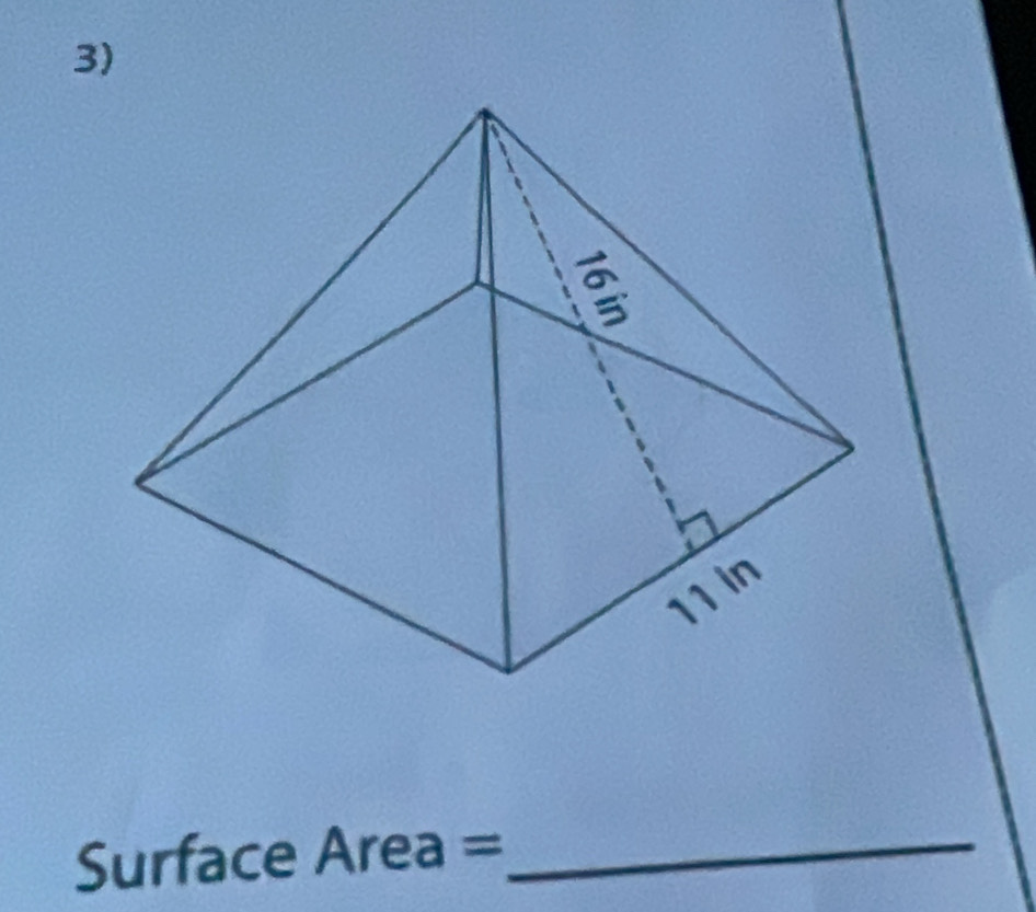 Surface ∠ Area =_