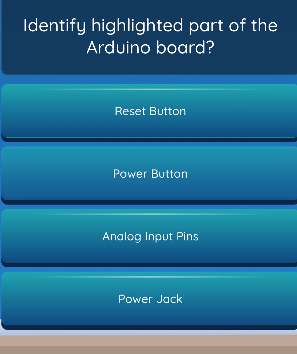 Solved: Identify highlighted part of the Arduino board? Reset Button ...