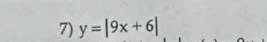 y=|9x+6|