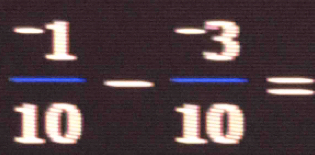 frac ^-110-frac ^-310=