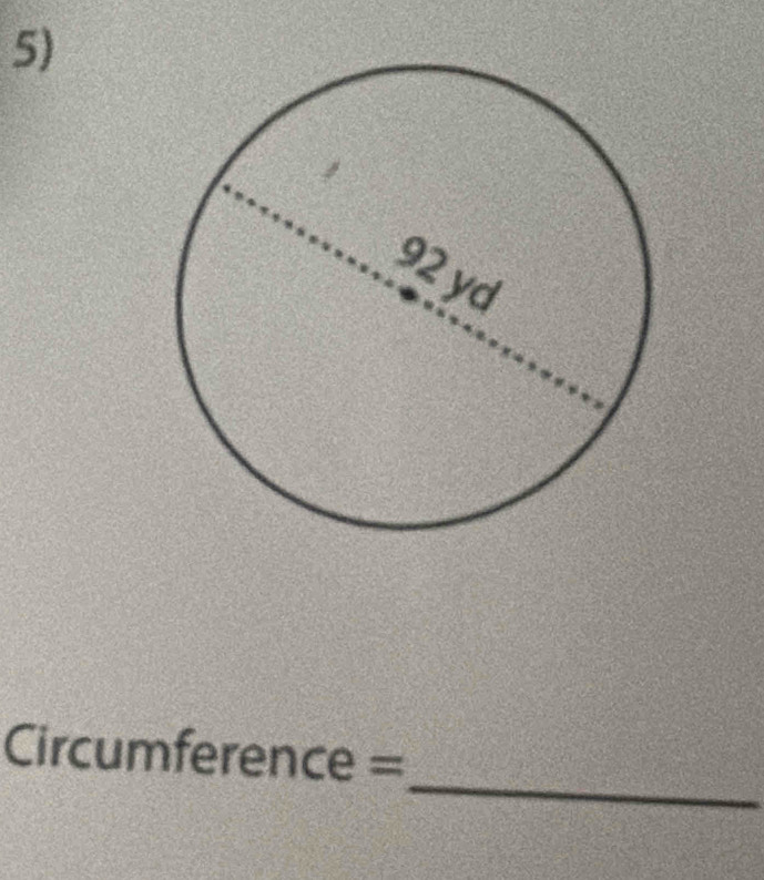 Circumference =