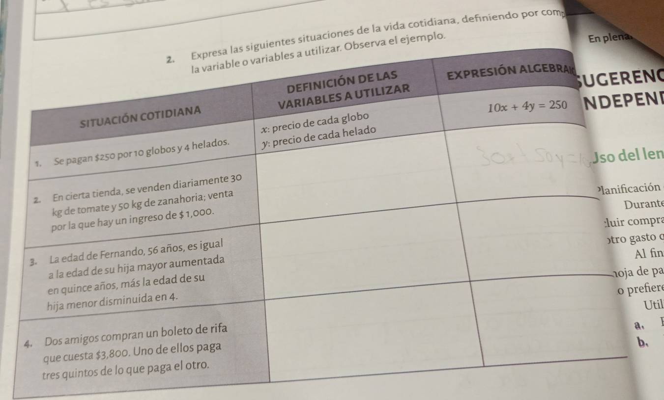 ituaciones de la vida cotidiana, definiendo por com
emplo.
n plena
ng
ni
len
ión
ante
pra
to c
l fin
e 
Util
fiere
l
、