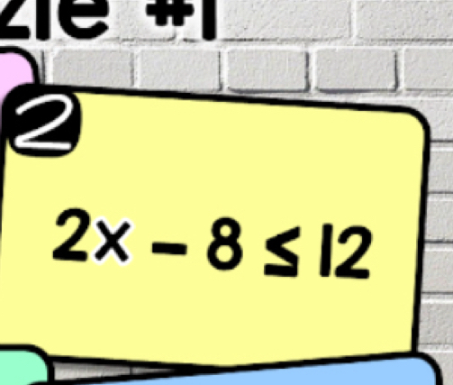 2
2x-8≤ 12