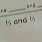 ể _and_
½ and ½