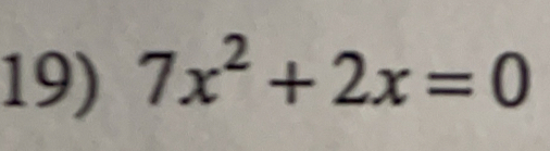 7x^2+2x=0