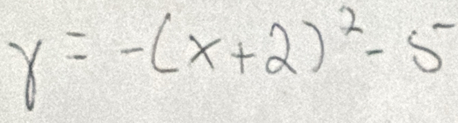 gamma =-(x+2)^2-5