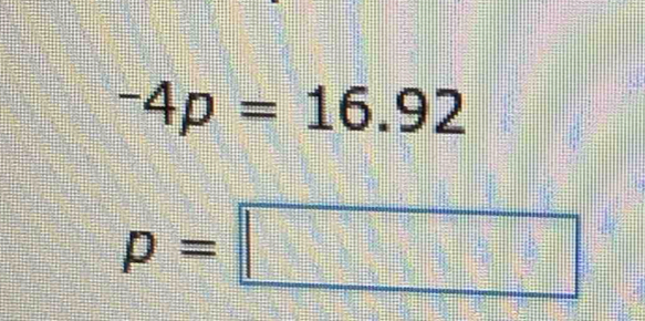 -4p=16.92
p=□