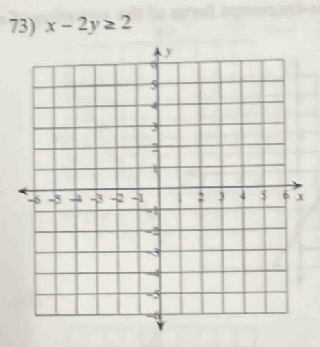 x-2y≥ 2