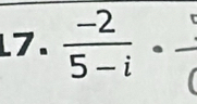  (-2)/5-i ·  1/( 