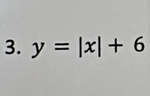 y=|x|+6