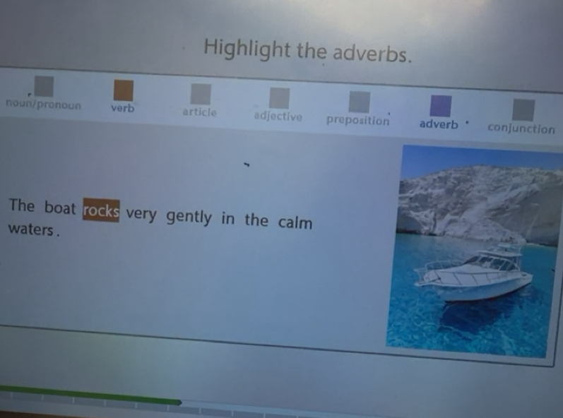 Solved: Highlight the adverbs. noun/pronoun verb article adjective ...
