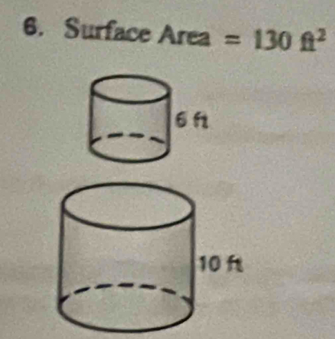 ur face Area =130ft^2