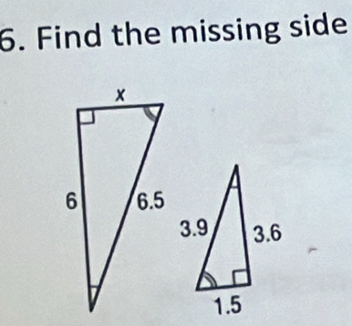 Find the missing side