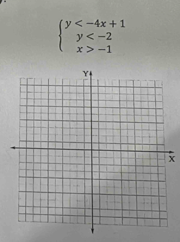 beginarrayl y -1endarray.
x