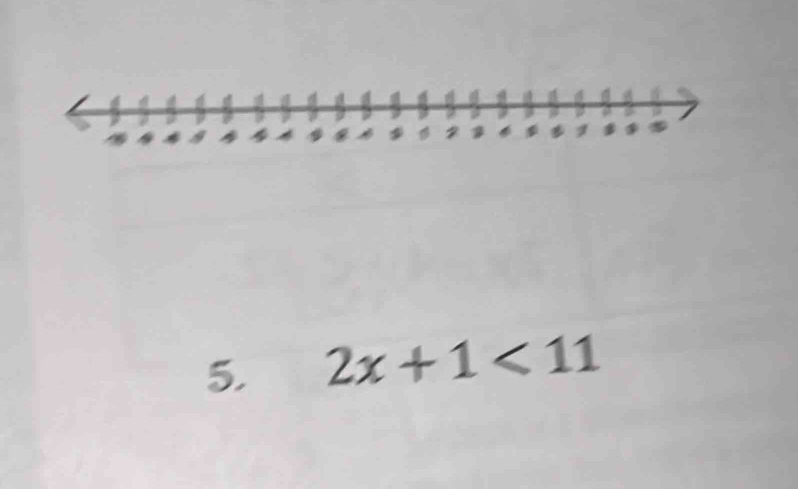 2x+1<11</tex>