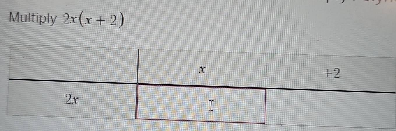 Multiply 2x(x+2)