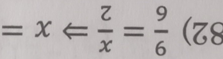  9/6 = x/2  x=