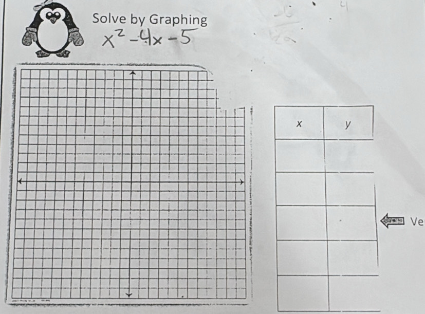 Solve by Graphing 
Ve