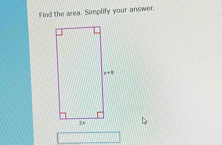 Find the area. Simplify your answer.
111