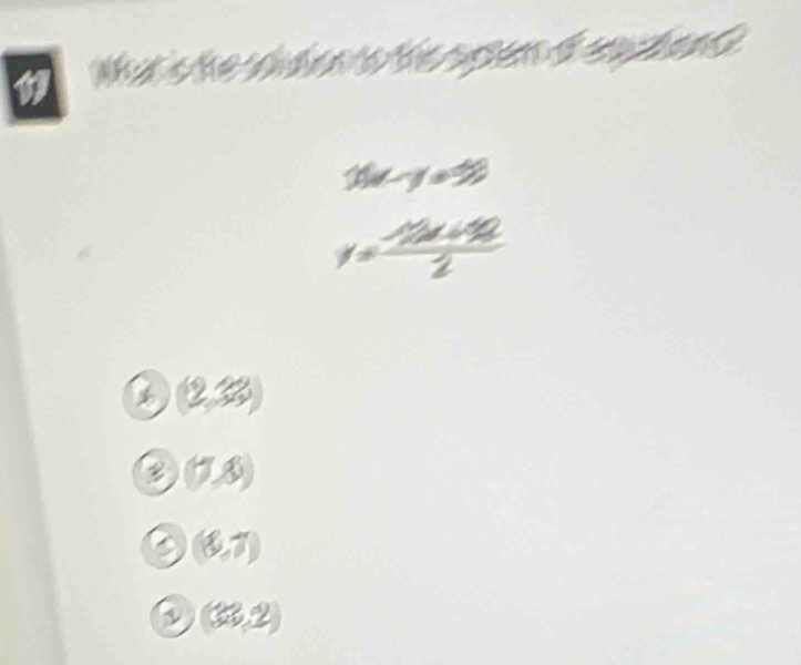 100-y=9
=frac 20+982
(2.33)
(1,8)
(0,7)
(33,2)