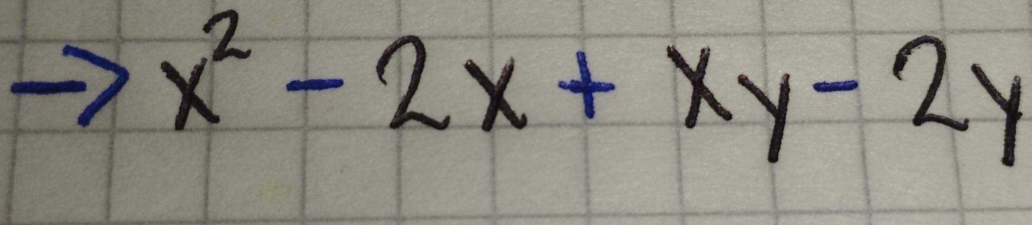 x^2-2x+xy-2y