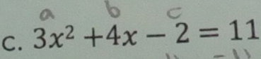 3x^2+4x-2=11