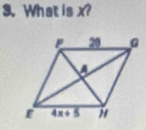 What is x?