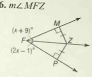 m∠ MFZ