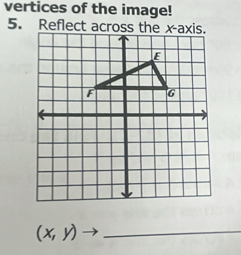 vertices of the image! 
_ (x,y)