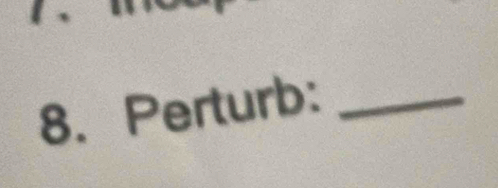 Perturb:_