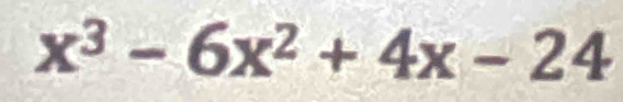 x^3-6x^2+4x-24