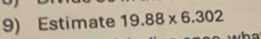 Estimate 19.88* 6.302