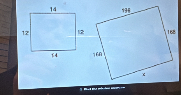 Find the missing measure