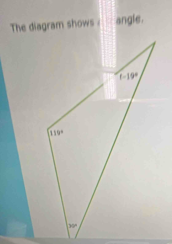 The diagram shows angle.