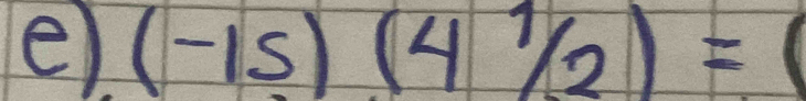 (-15)(41/2)= frac  1/3 =1/3