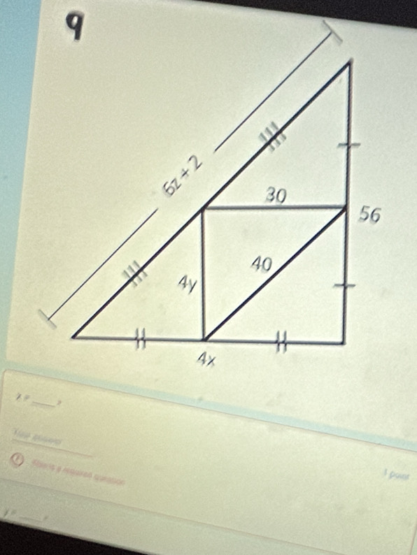 ?
Maars a reqairad cantion
point
y= _