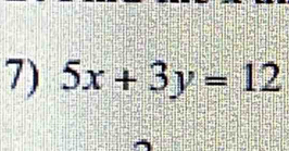 5x+3y=12